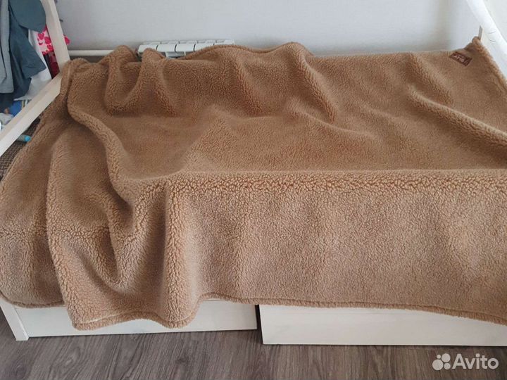 Плед одеяло покрывало из овчины