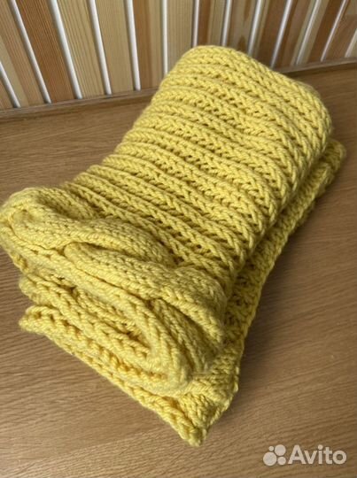 Вязаная шапка и шарф