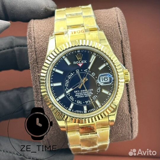 Rolex Sky-Dweller Yellow Gold Black Dial