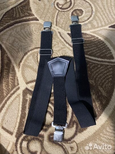 Подтяжки мужские кожаные