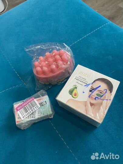 Мыло ручной работы, патчи и гель для бровей