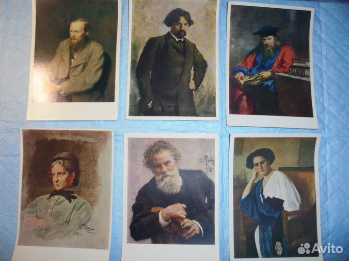 Портреты откр 1950-70 изд Изогиз+Сов худ мал тираж