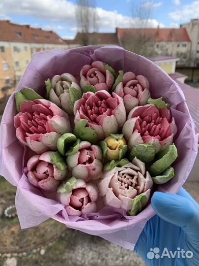 Съедобные букеты.Букеты из зефира