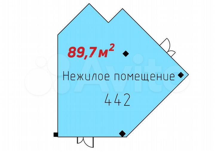 Торговая площадь, 89.7 м²