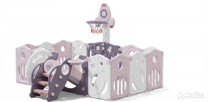 Манеж unix Kids supreme Space 160x160 Rose