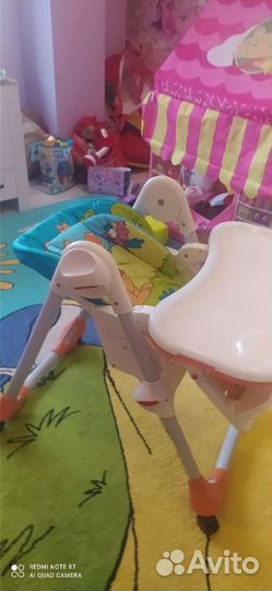 Стульчик для кормления chicco polly 2 в 1