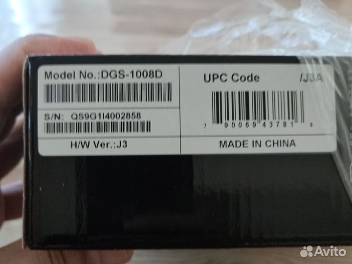 Сетевой коммутатор D-Link DGS-1008D ver j3 новый