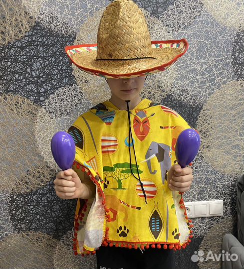 Маракасы фиолетовые пластмассовые