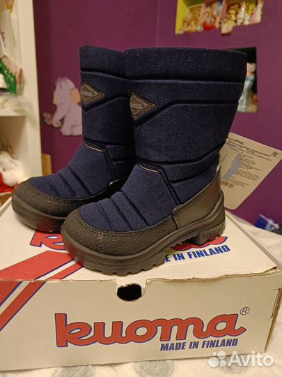 Сапоги зимние детские kuoma 27 новые
