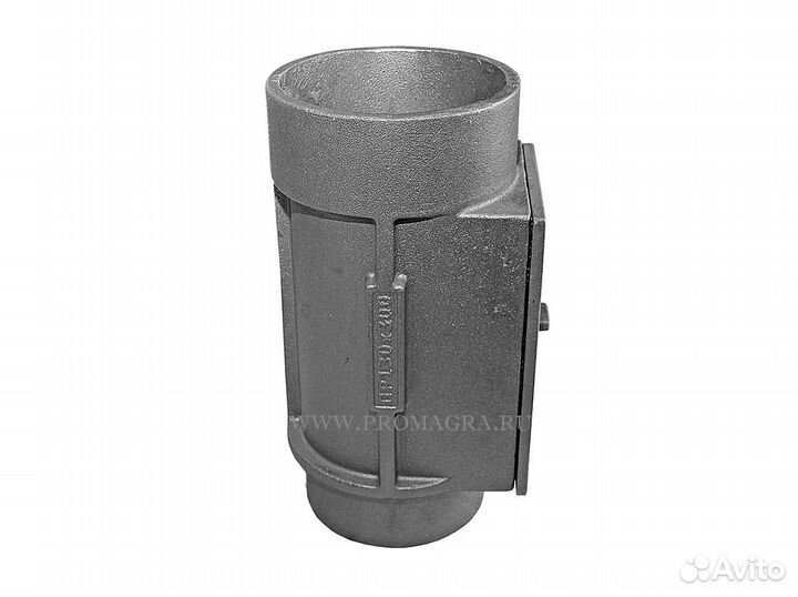 Чугунный патрубок дымохода d 130 мм с ревизией