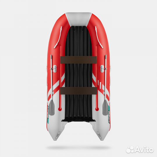 Надувная лодка gladiator E350S красно-белый