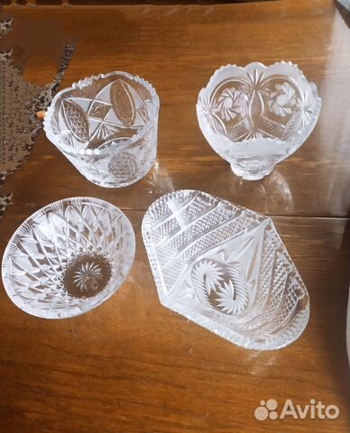 Хрусталь СССР салатники, конфетницы, вазочки