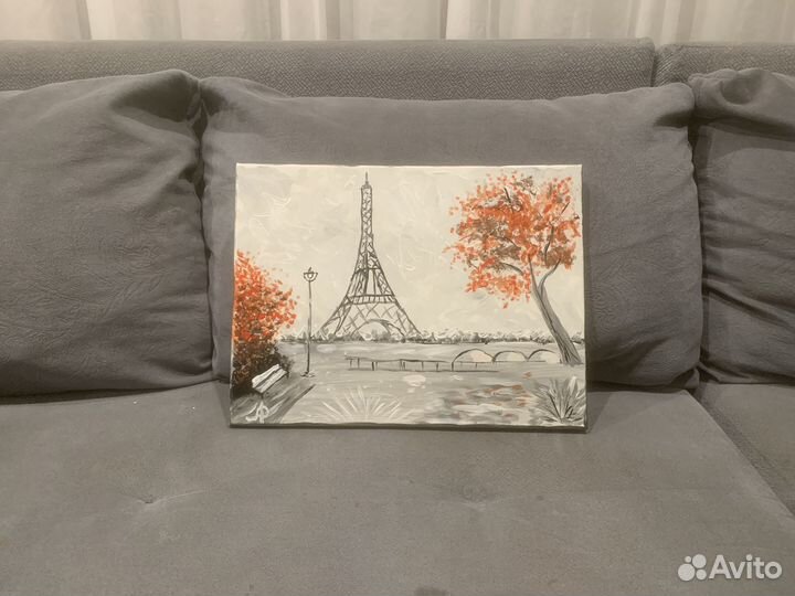 Картина акрилом на холсте 