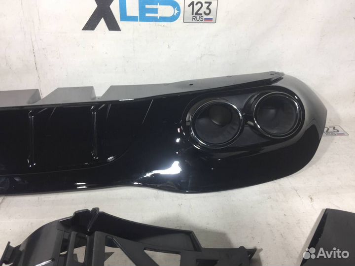 Диффузор с насадками w177 AMG A45 на седан