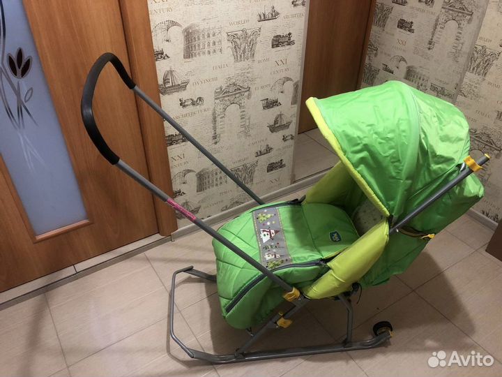 Детские санки коляска бу
