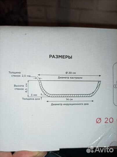 Новая кастрюля с антипригарным покрытием