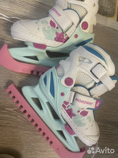 Коньки детские раздвижные р.26-31