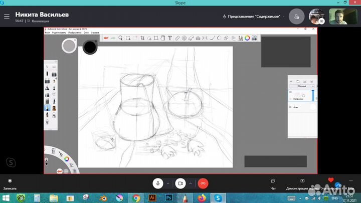 Репетитор (цифровое рисование на планшете для пк)