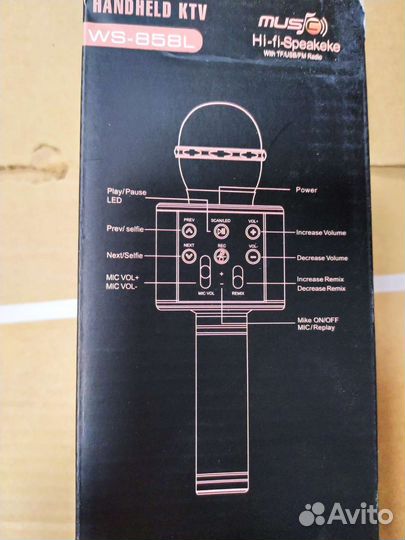 Микрофон для караоке wster-1816 и WS-858