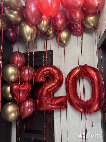 Гелиевые шары, оформление шарами. Выписка