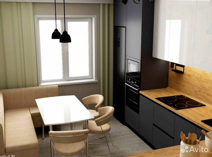 Современный кухонный гарнитур под ключ