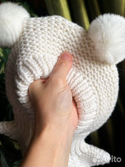 Шапка детская для девочки зимняя