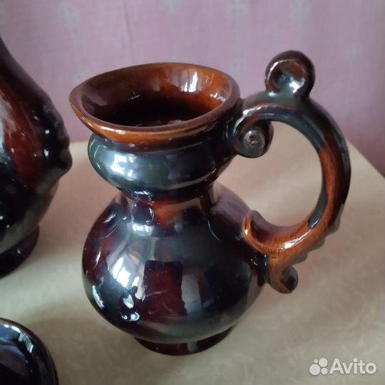 Кофейный сервиз керамика СССР Гжель