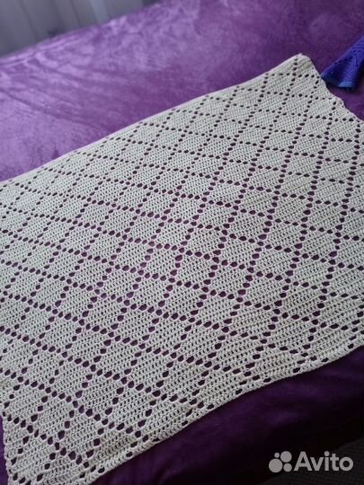 Плед детский вязаный ручная работа