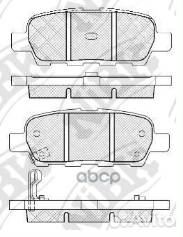 Колодки задние infiniti FX, nissan qashqai, MUR