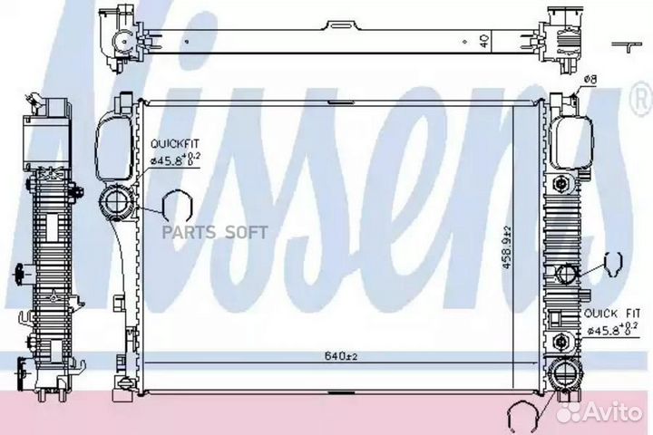 Радиатор двигателя mercedes S-class W 221 (05) S 3
