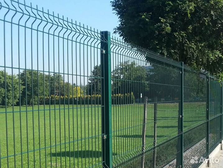 Забор из 3D сетки быстро работа по договору