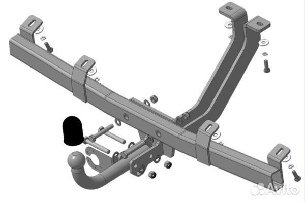 Фаркоп Шевроле (Chevrolet) Niva 2123 4x4 в штатны