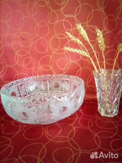 Салатник хрустальный