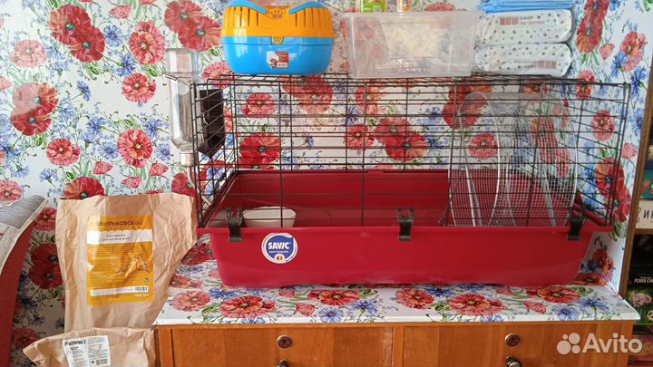 Клетка с аксессуарами для крыс