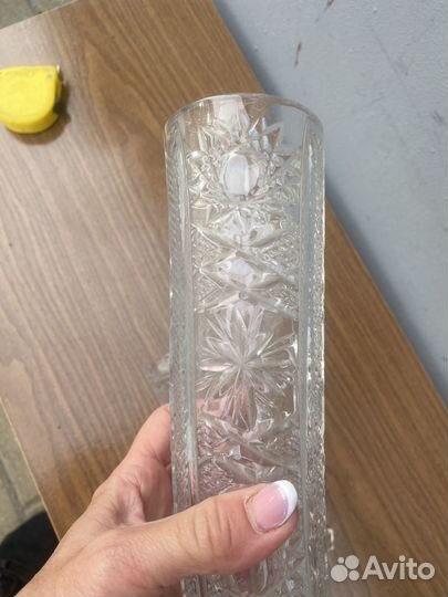 Рог изобилия,большой хрустальный Ретро