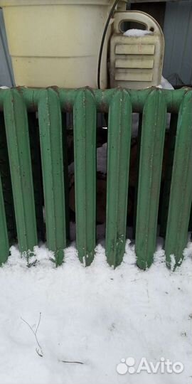 Чугунная батарея 8 секций