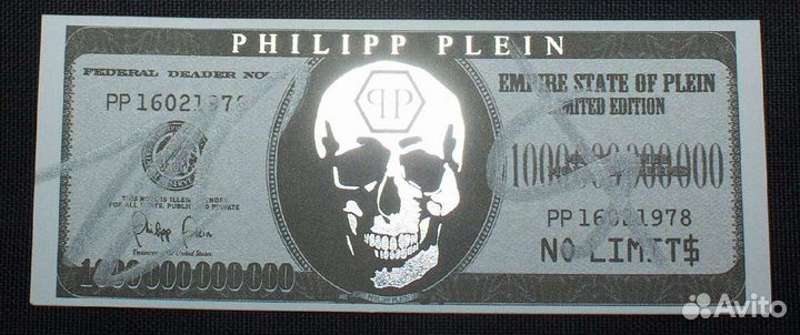 Philipp Plein. Фирменный доллар (с подписью)