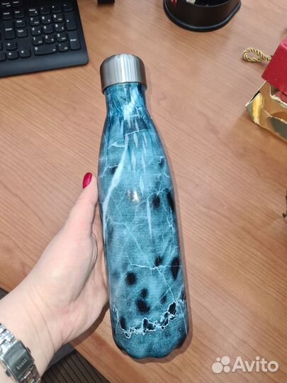 Бутылка для воды стальная