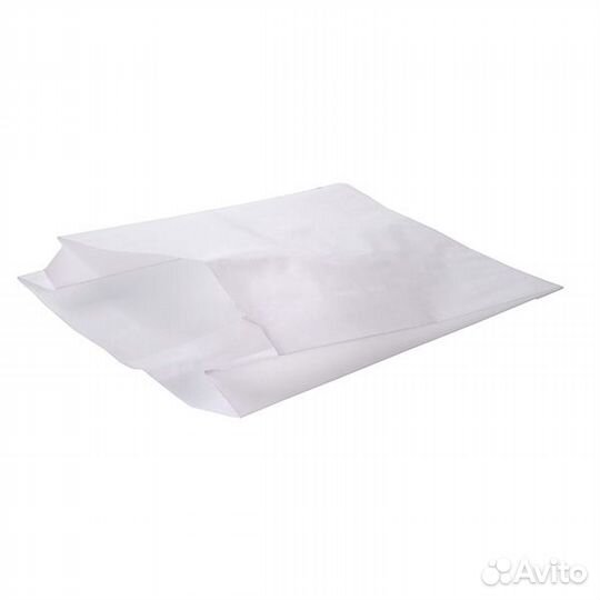 Пакет бумажный крафт без печати 140*45*250 белый