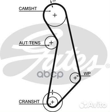 Зубчатый ремень привода грм PowerGrip 5489XS