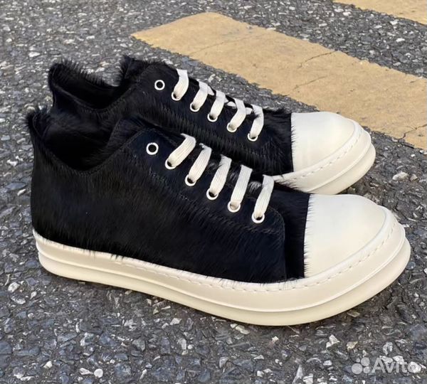 Rick Owens Ramones Pony Hair Boots