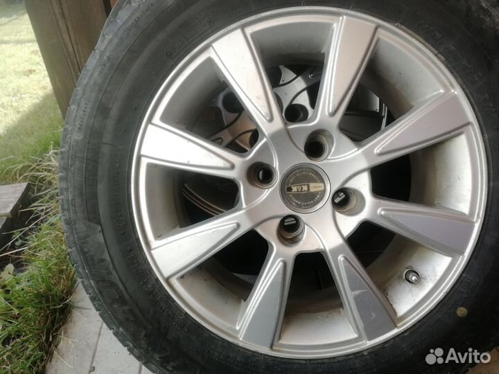 Диски литые р 15 4 на 100 с резиной