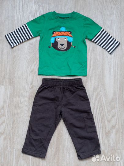 Лонгслив и брюки с рисунком Лев 74