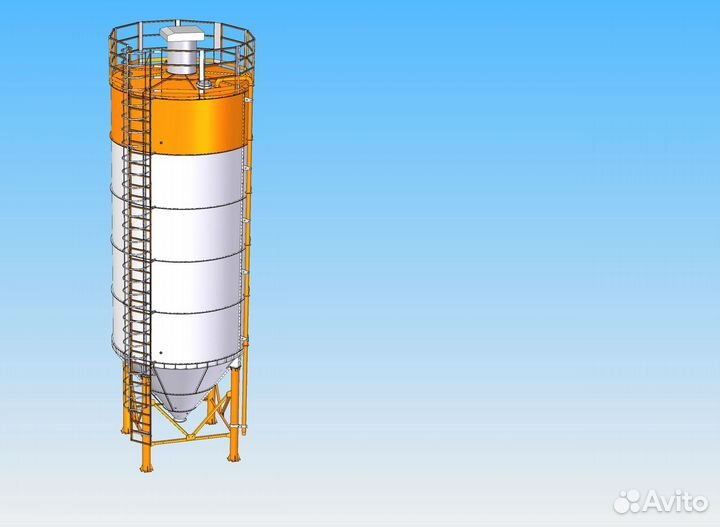 Силос цементный 35-200 тонн