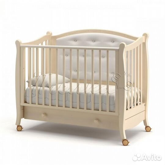 Детская кроватка Гандылян Жанетт колесо, ящик