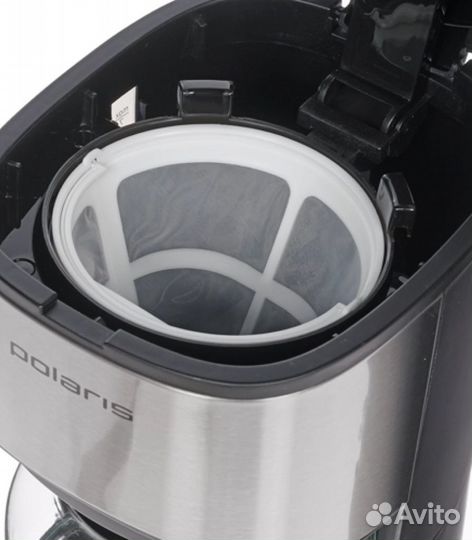 Кофеварка Polaris PCM 0613A, серебристый, черный