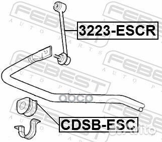 Втулка стабилизатора chevrolet tahoe/cadillac E
