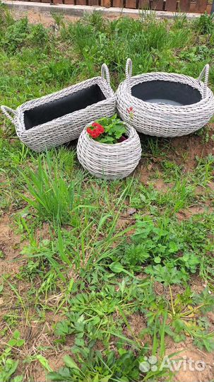 Корзина из ротанга