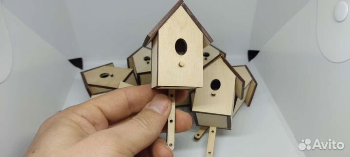 Мини декоративные скворечники для цветов опт