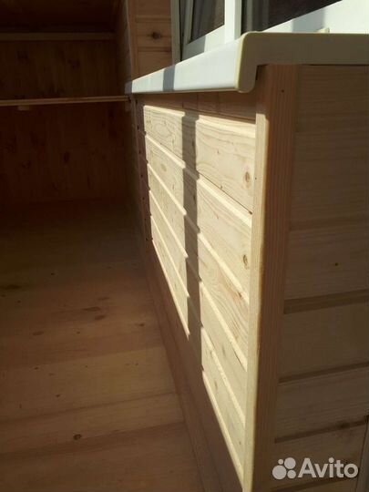 Отделка балконов евровагонкой, остекление балконов